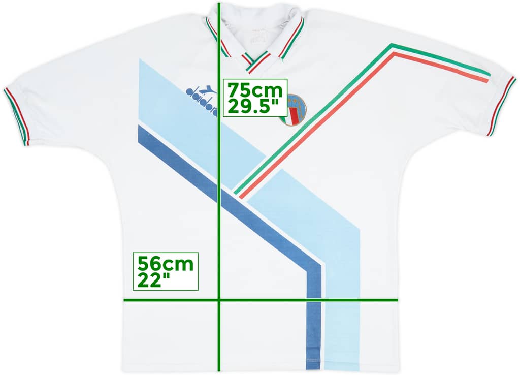 1986-90 Italy Diadora Training Shirt - 8/10 - (XL)
