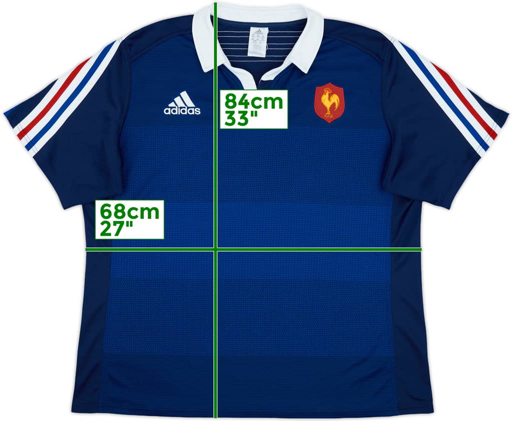 2013 France Rugby Home Shirt - 9/10 - (3XL)