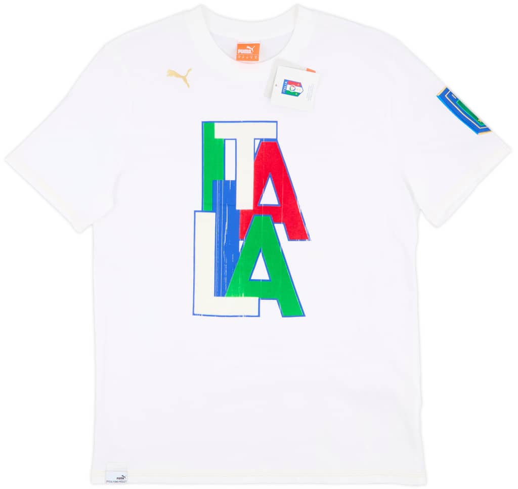2014-15 Italy Puma Graphic Tee (M)