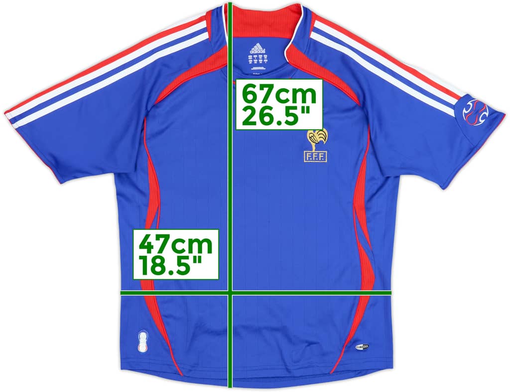 2006-07 Francia Camiseta de local - 8/10 - (L.Niños)