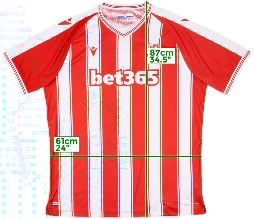 2020-21 Stoke City Home Shirt - 9/10 - (4XL)