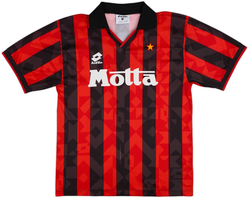 1993-94 AC Milan Home Shirt - 8/10 - (M)