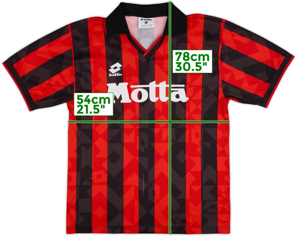 1993-94 AC Milan Home Shirt - 8/10 - (M)