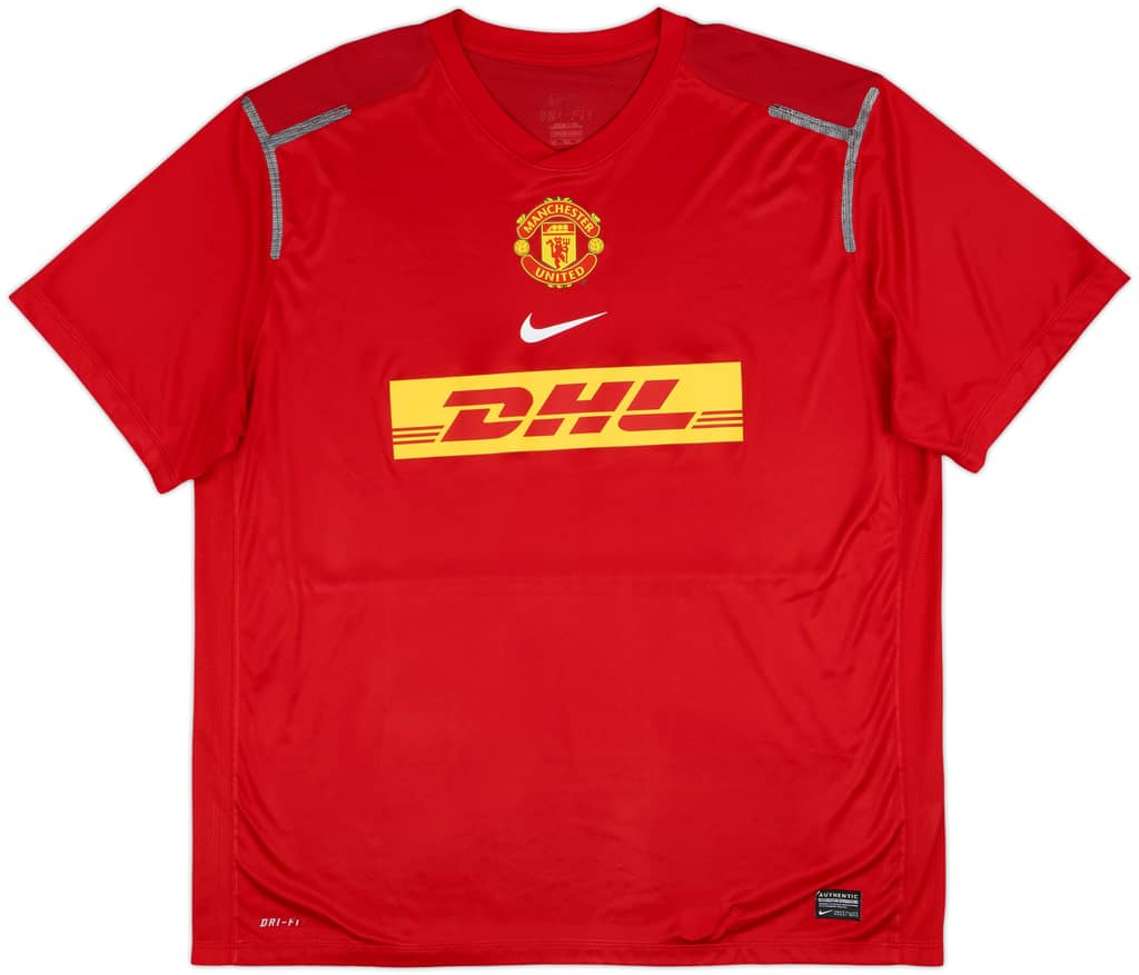 2012-13 Manchester United Player Issue Nike Training Shirt - 7/10 - (XXL)