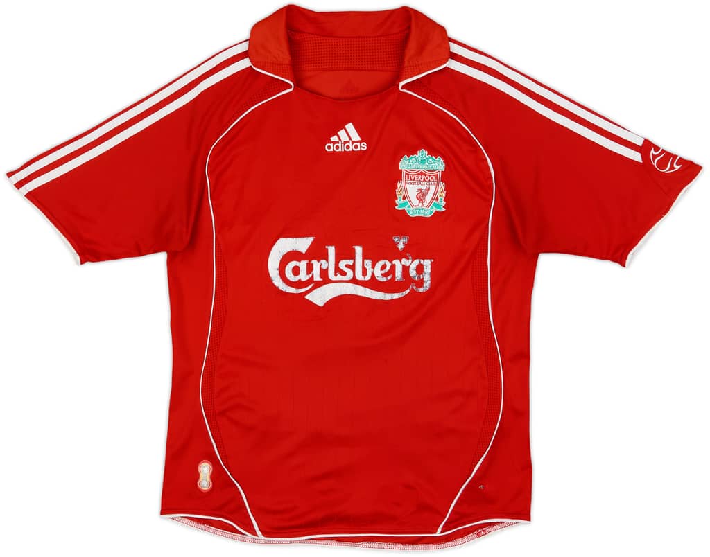 2006-08 Liverpool Home Shirt - 5/10 - (XL.Boys)