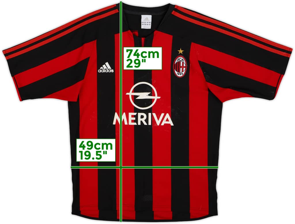 2003-04 AC Milan Home Shirt - 5/10 - (S)