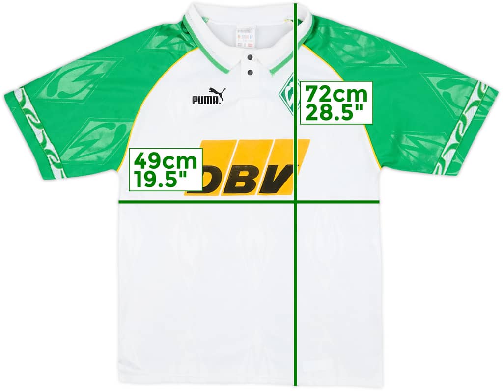 1995-96 Werder Bremen Home Shirt - 7/10 - (S)