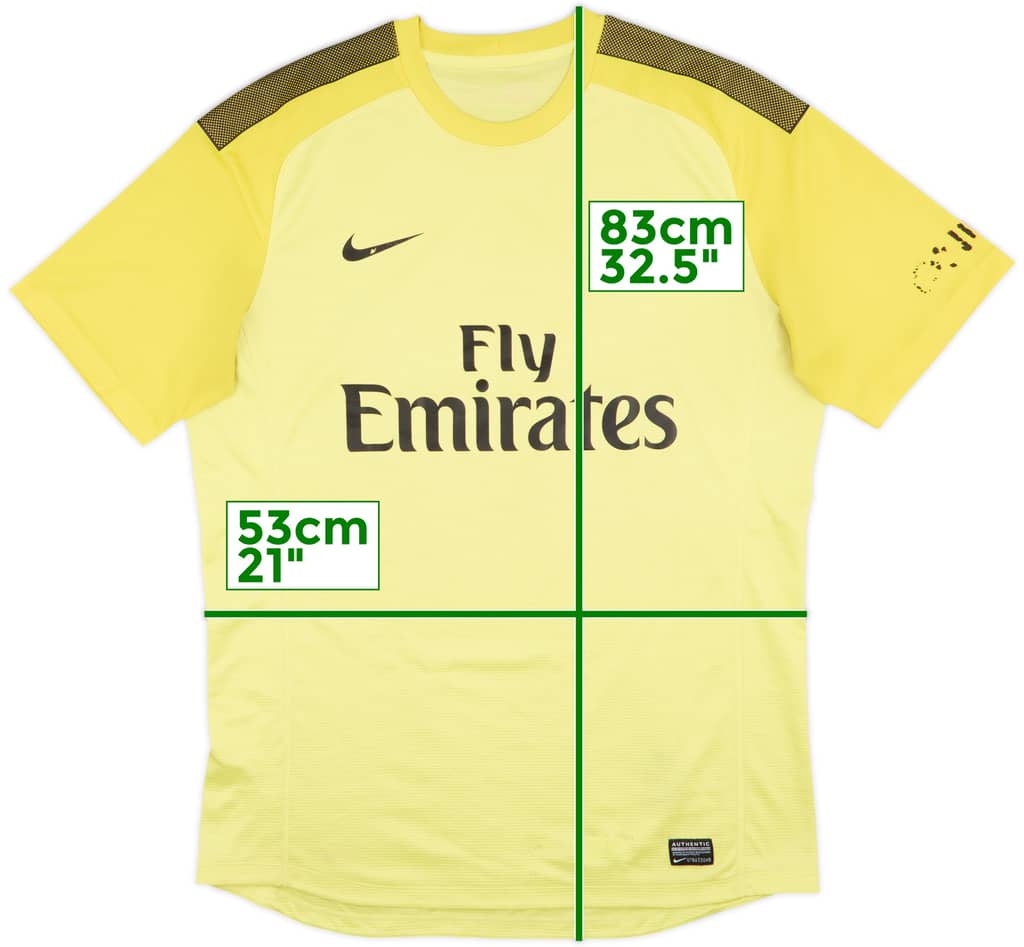 2013-14 Paris Saint-Germain Authentic GK Shirt - 5/10 - (XL)