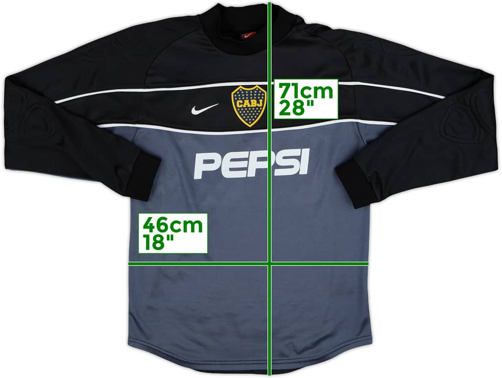 2002-03 Boca Juniors GK Shirt - 9/10 - (XL.Boys)