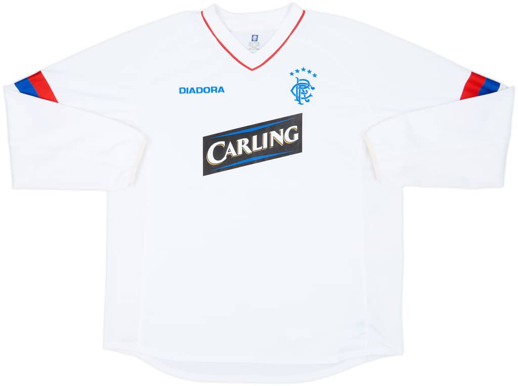 2002-03 Rangers Third L/S Shirt - 9/10 - (XL)