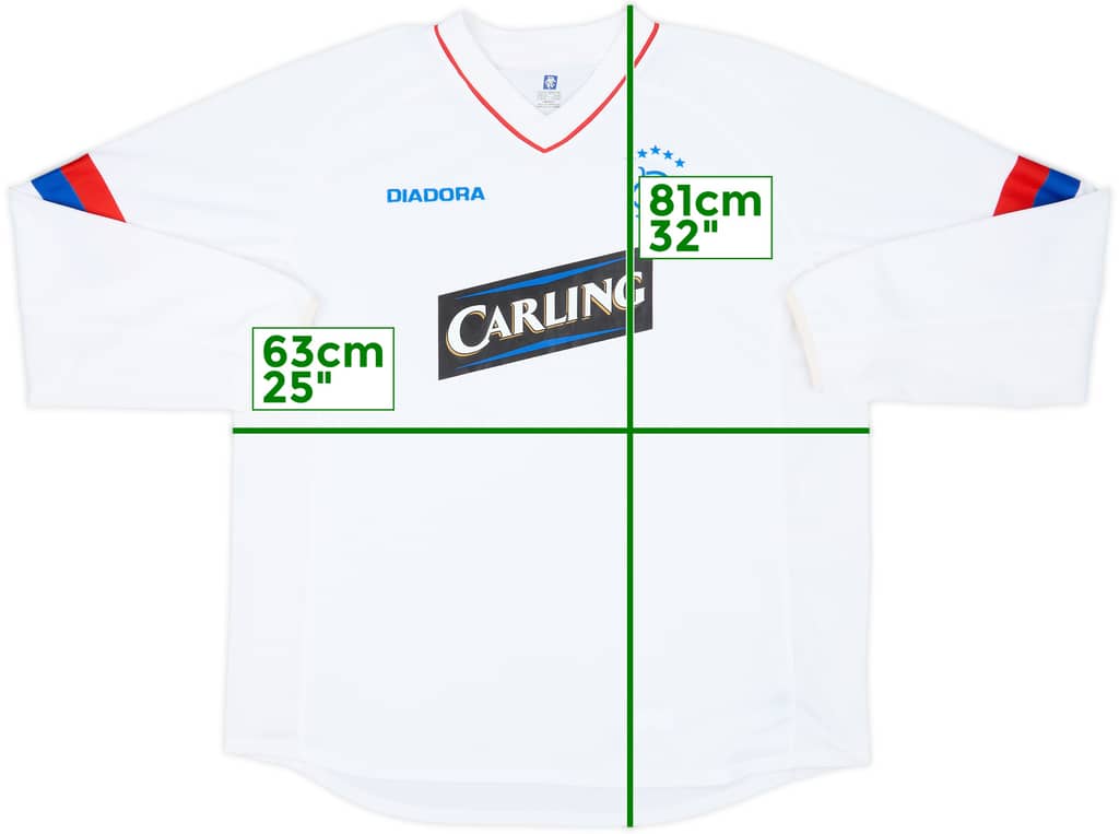 2002-03 Rangers Third L/S Shirt - 9/10 - (XL)