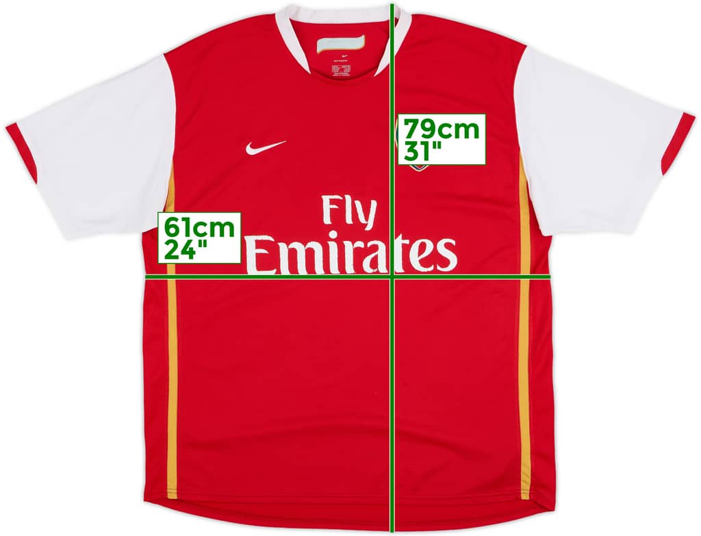 2006-08 Arsenal Home Shirt - 5/10 - (XL)