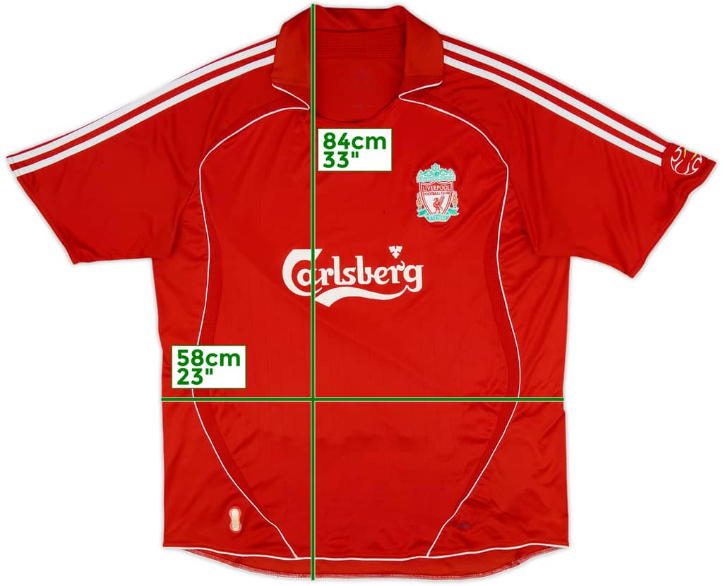 2006-08 Liverpool Home Shirt - 5/10 - (XXL)