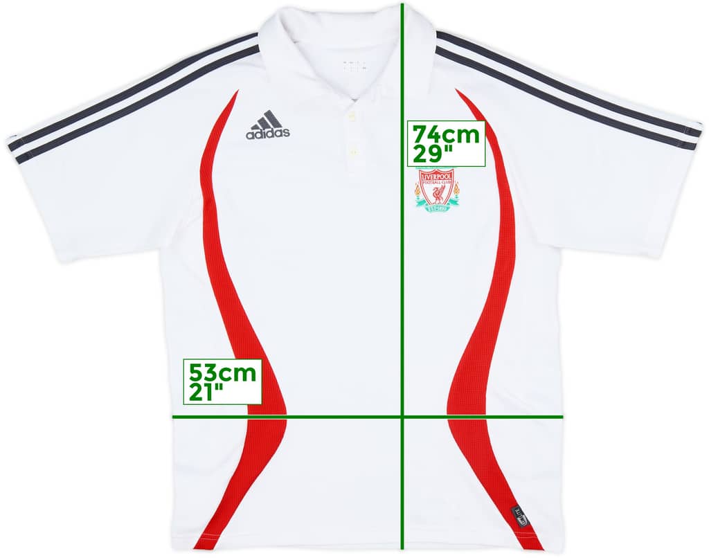 2006-07 Liverpool adidas Polo Shirt - 9/10 - (L)