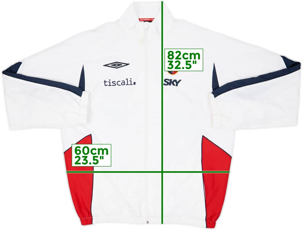 2007-08 Cagliari Umbro Track Jacket - 8/10 - (XL)