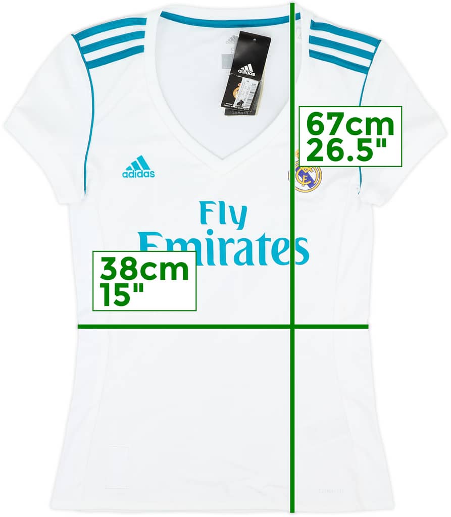 2017-18 Real Madrid Home Shirt (Women's S)
