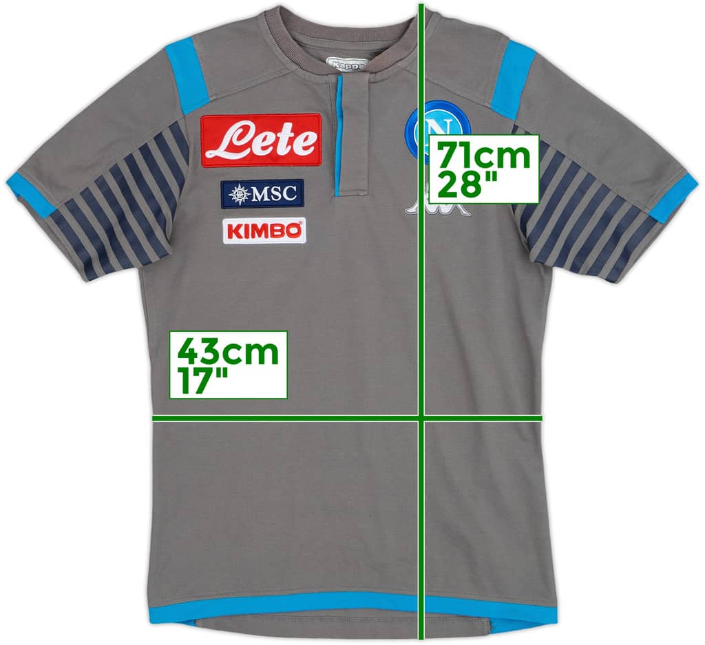 2019-20 Napoli Kappa Polo Shirt - 8/10 - (S)