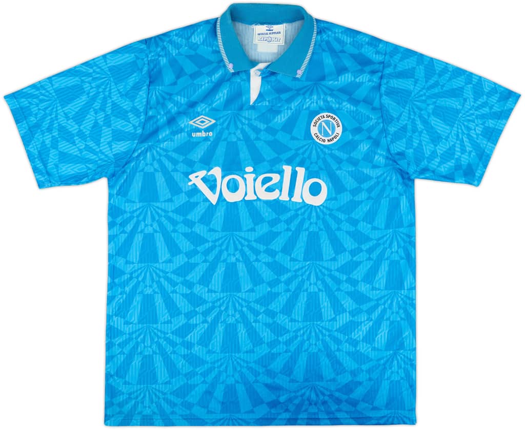 1991-93 Napoli Home Shirt - 8/10 - (XL)