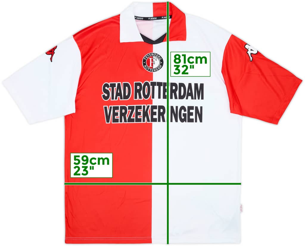 2001-02 Feyenoord Home Shirt - 8/10 - (XL)