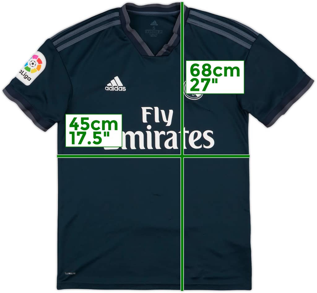 2018-19 Real Madrid Away Shirt - 7/10 - (S)