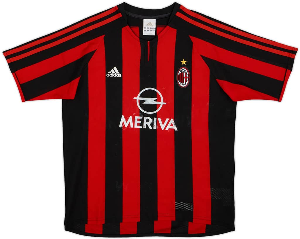 2003-04 AC Milan Home Shirt - 5/10 - (XL.Boys)