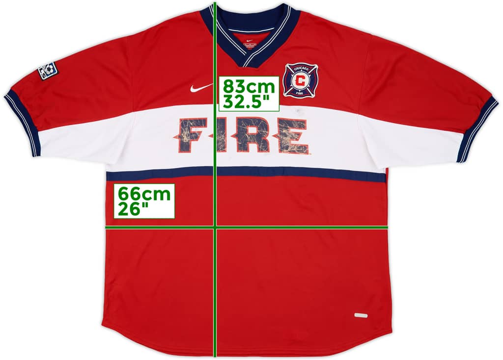 2000-02 Chicago Fire Home Shirt - 5/10 - (XL)