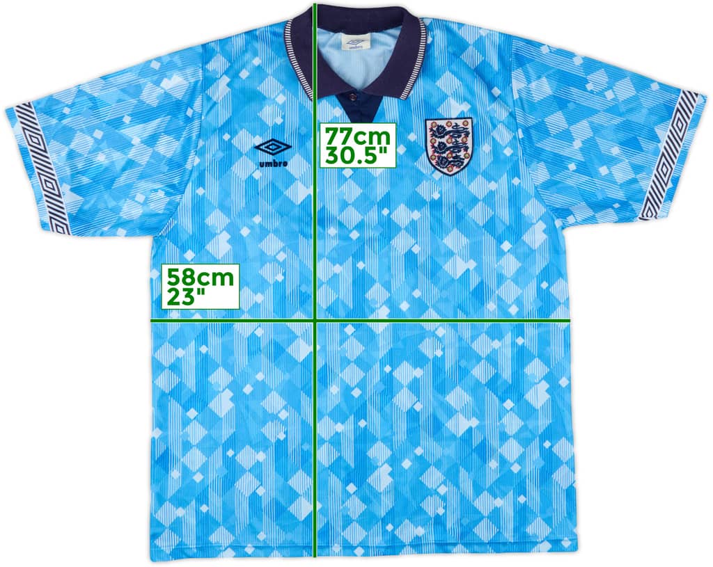 1990-92 England Third Shirt - 9/10 - (L)