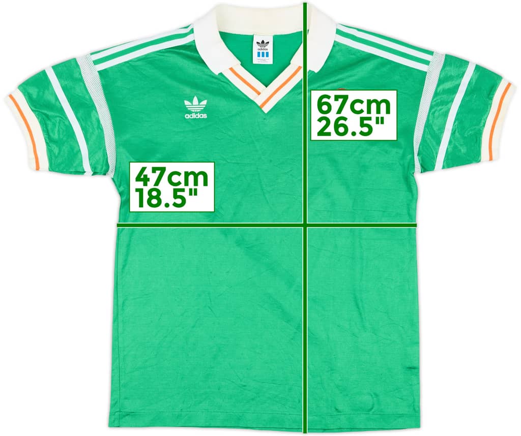 1988-90 Ireland Home Shirt - 8/10 - (M)