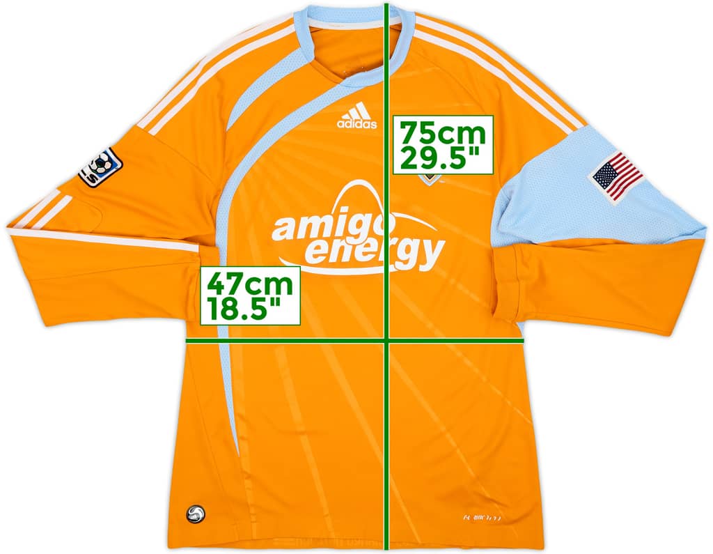 2009-10 Houston Dynamo Player Issue Home L/S Shirt - 8/10 - (M)