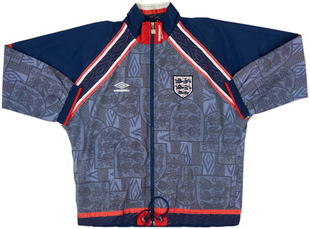 1993-95 England Umbro Track Jacket - 8/10 - (M)