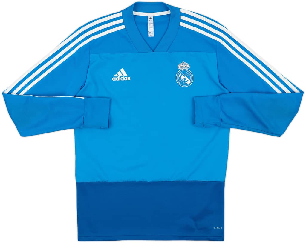 2018-19 Real Madrid adidas Sweat Top - 8/10 - (S)