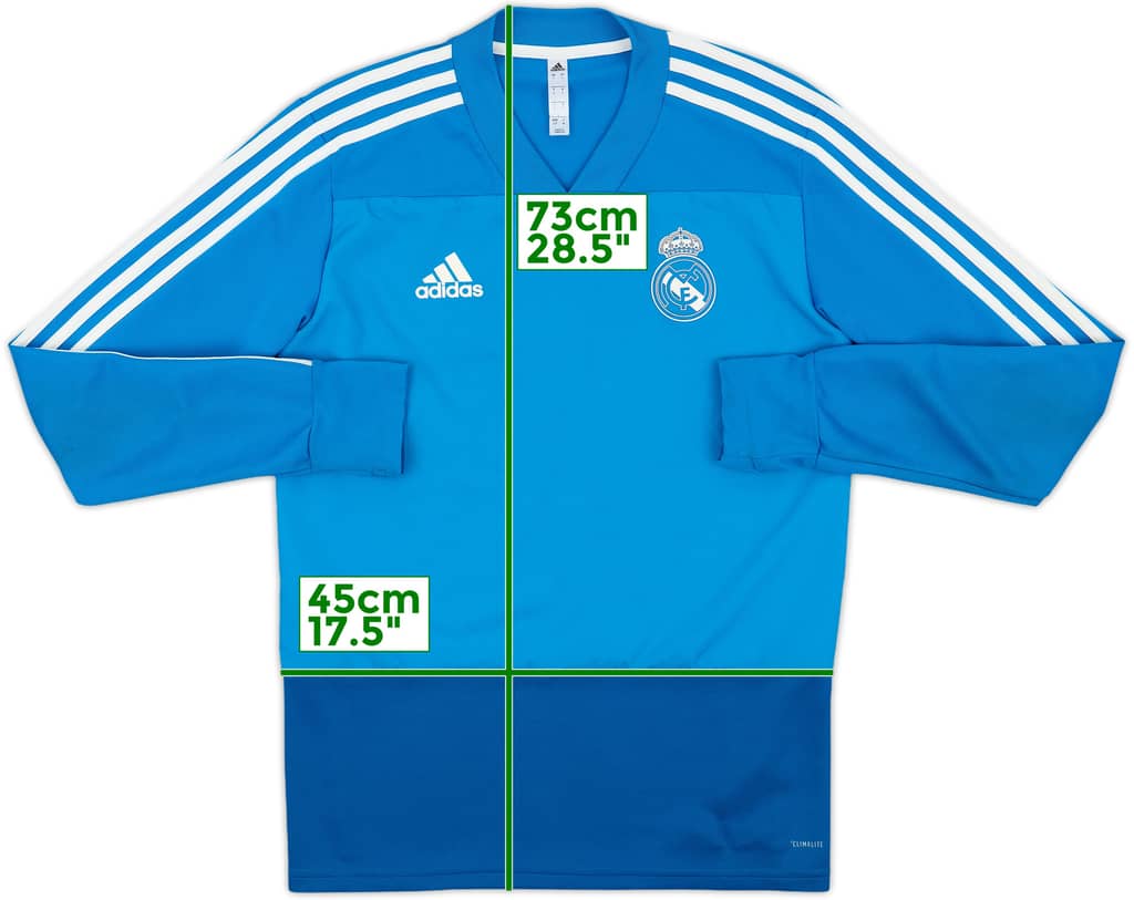 2018-19 Real Madrid adidas Sweat Top - 8/10 - (S)