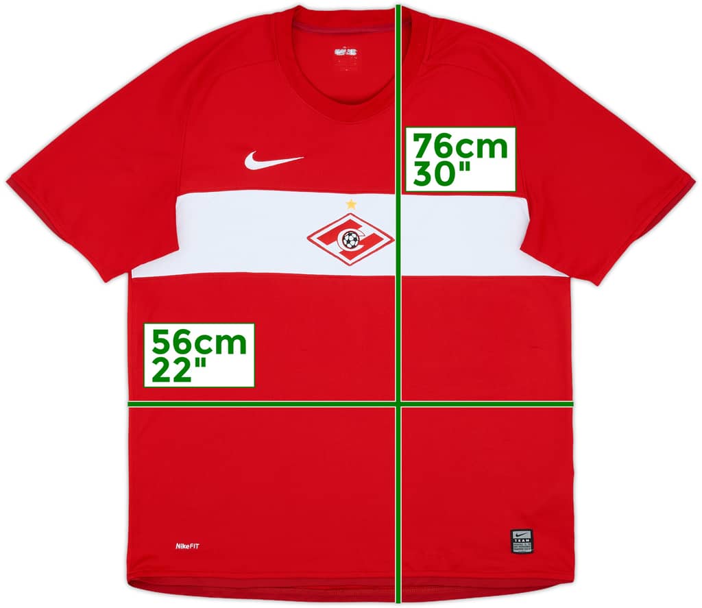 2009 Spartak Moscow Home Shirt - 8/10 - (L)