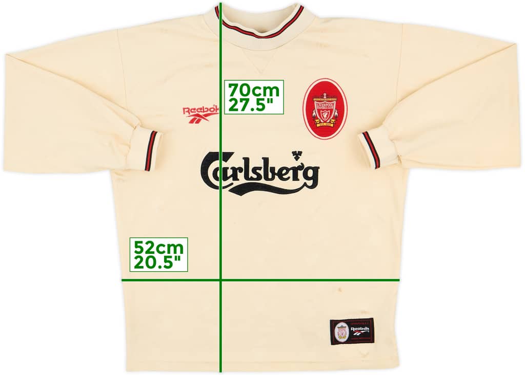 1996-97 Liverpool Away L/S Shirt - 7/10 - (M)