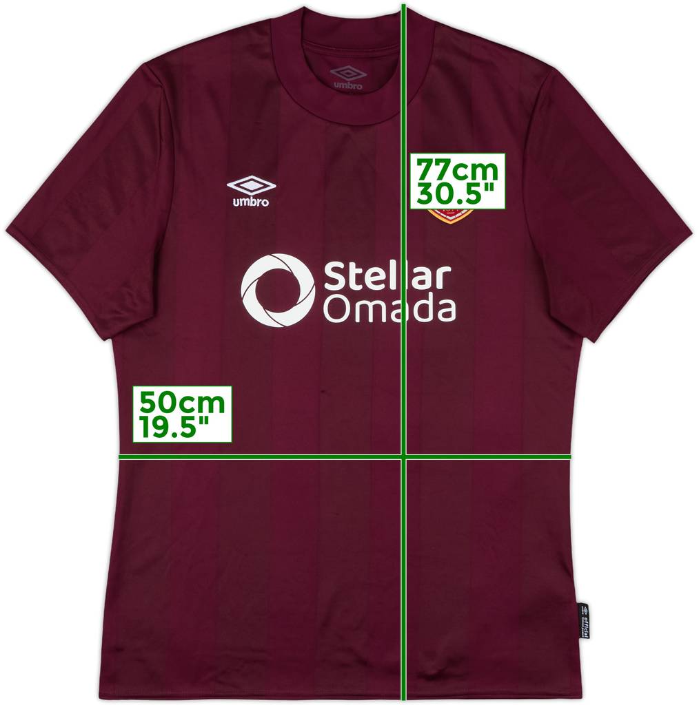 2024-25 Hearts Home Shirt - 9/10 - (M)