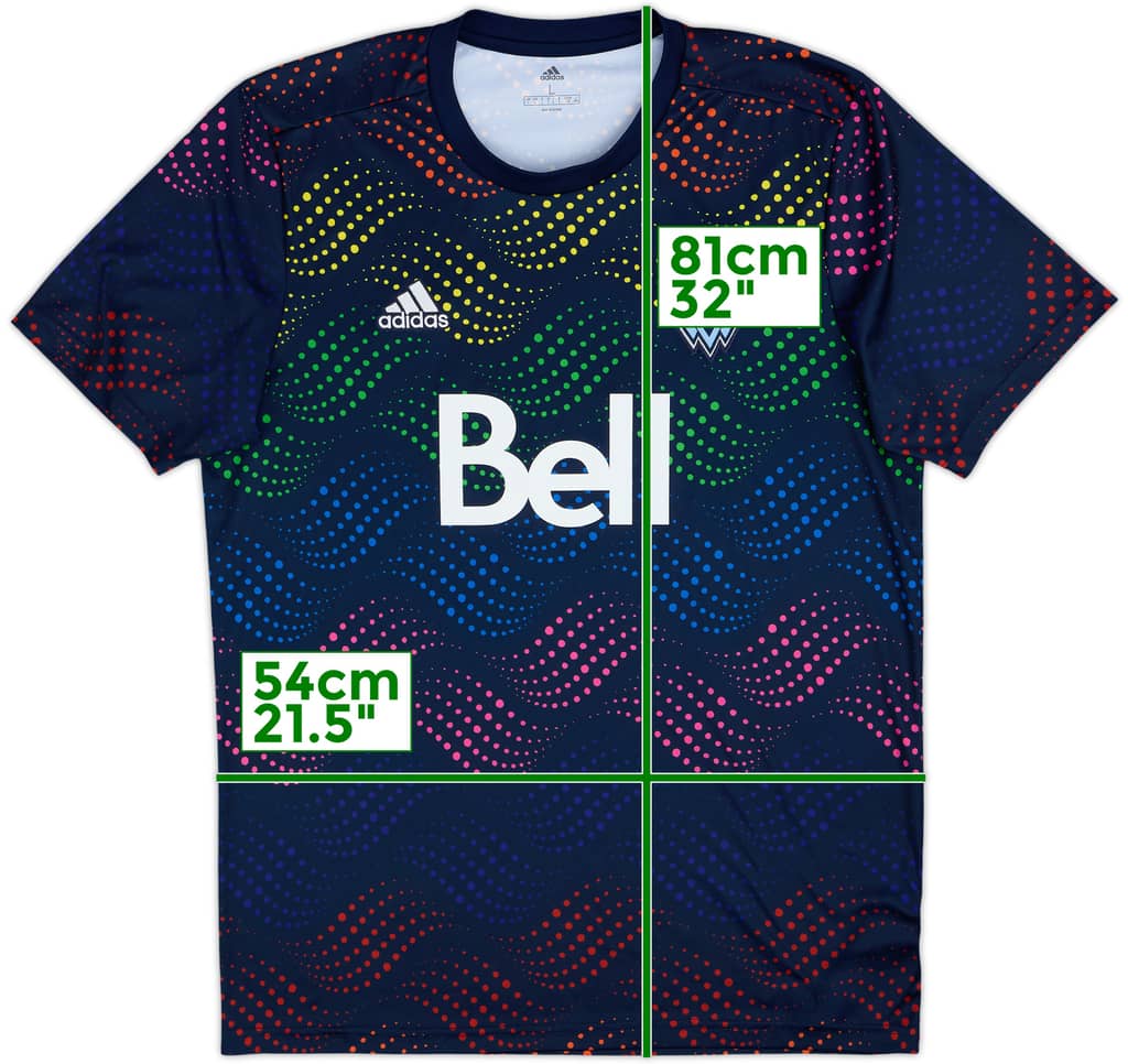 2019 Vancouver Whitecaps MLS Pride Warm-up Shirt - 10/10 - (L)