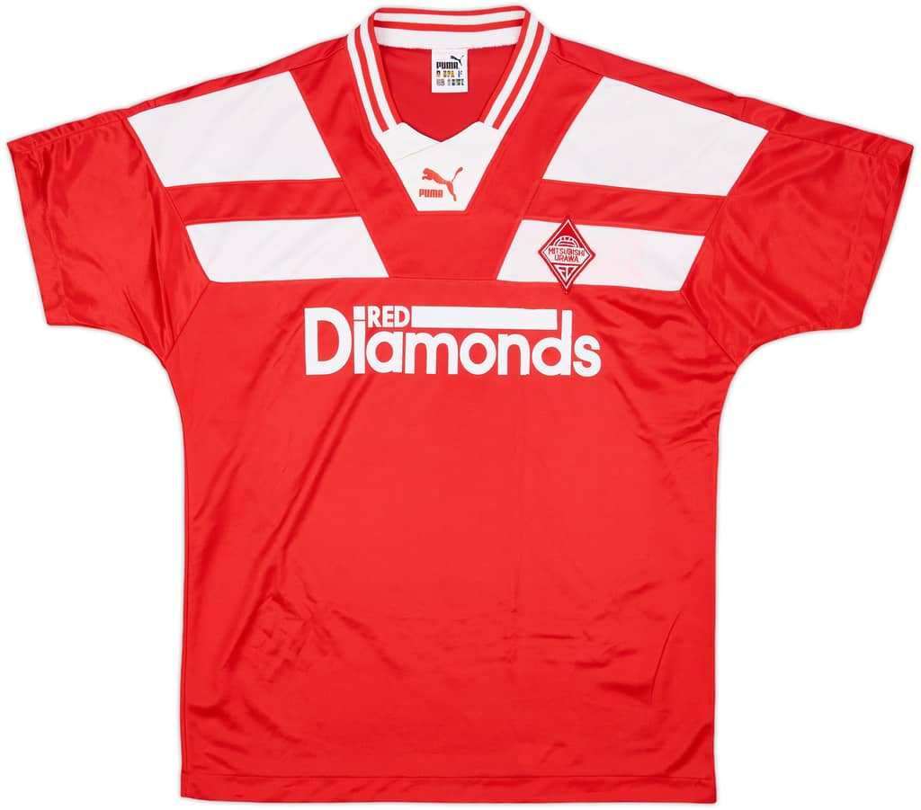 1990-91 Urawa Red Diamonds Home Shirt - 7/10 - (L)