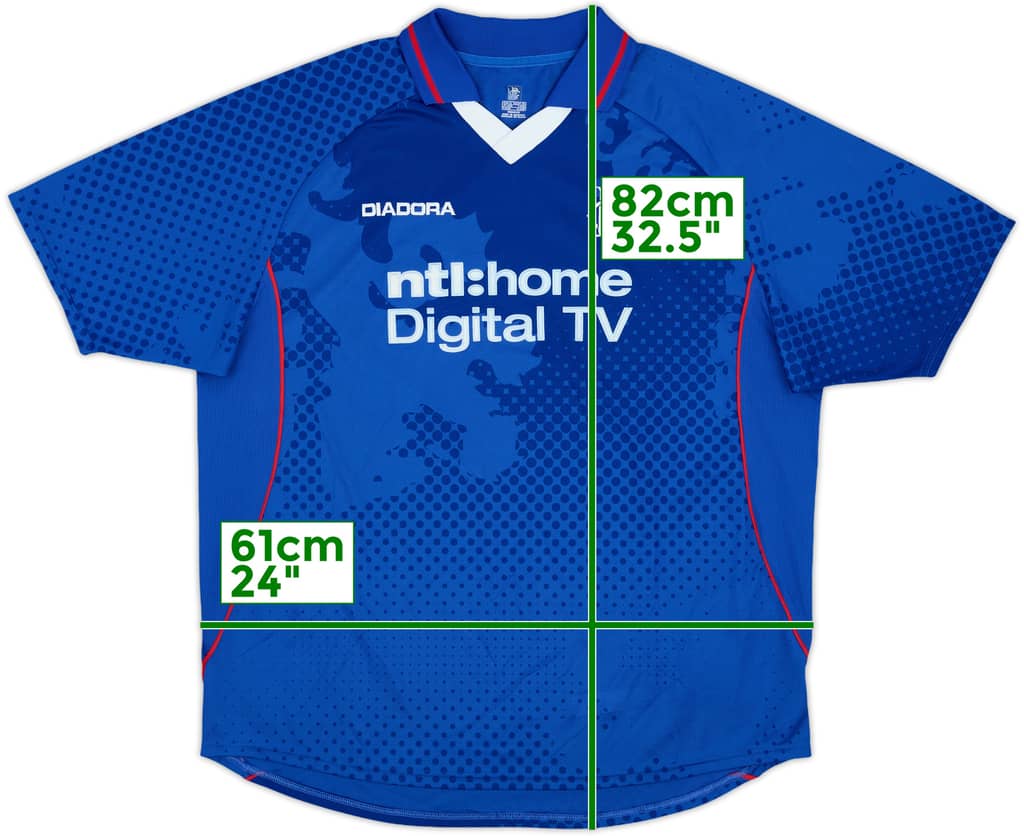 2002-03 Rangers Home Shirt - 8/10 - (XL)