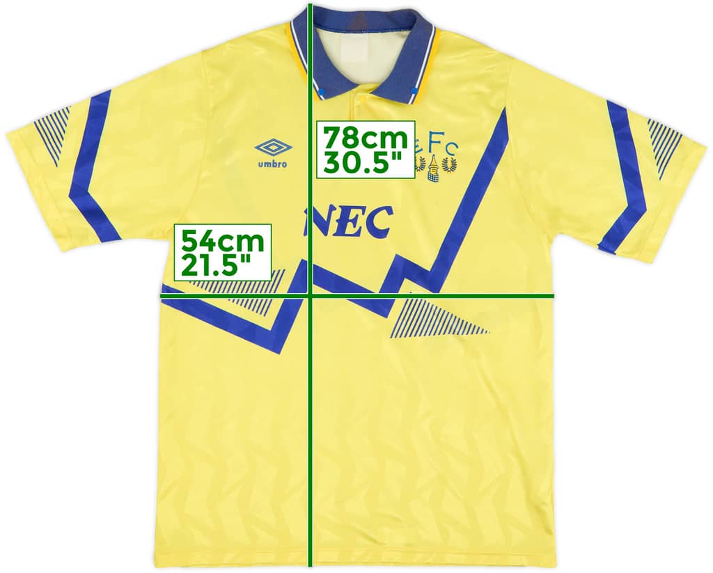 1990-92 Everton Away Shirt - 8/10 - (L)