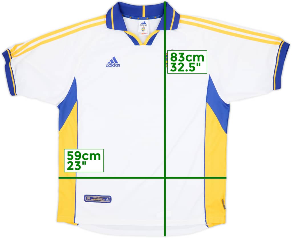 2000-02 Sweden Away Shirt - 9/10 - (XL)