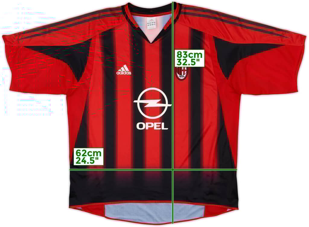 2004-05 AC Milan Home Shirt - 8/10 - (XL)