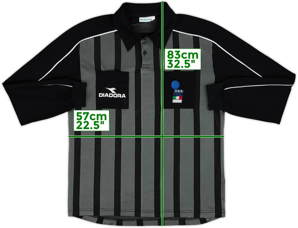 1999-00 Italy Diadora Referee L/S Shirt - 5/10 - (XL)