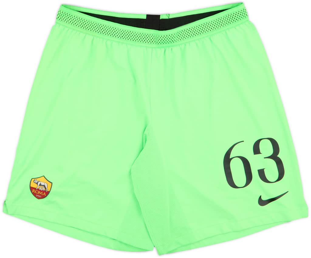 2018-19 Roma Player Issue GK Shorts #63 - 8/10 - (L)