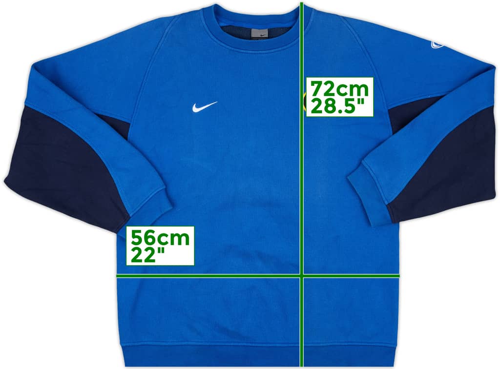 2003-04 Inter Milan Nike Sweat Top - 7/10 - (M)