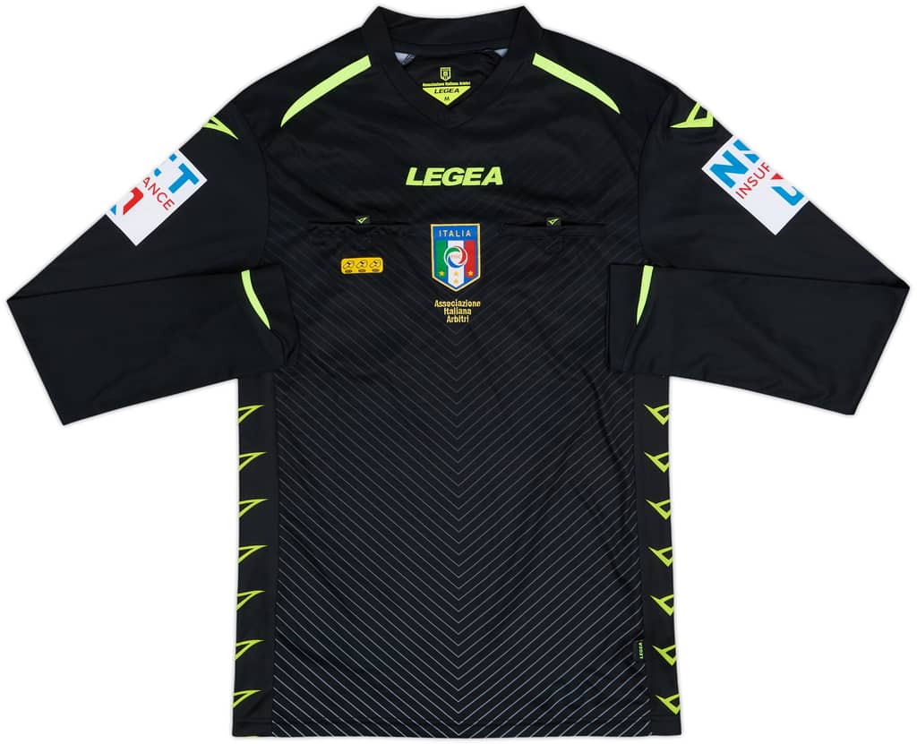 2020-21 Italy Diadora Referee L/S Shirt - 9/10 - (M)