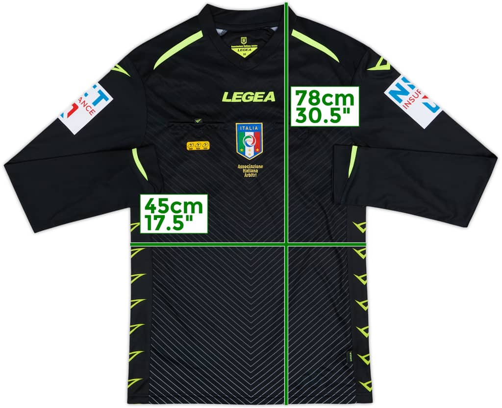 2020-21 Italy Diadora Referee L/S Shirt - 9/10 - (M)