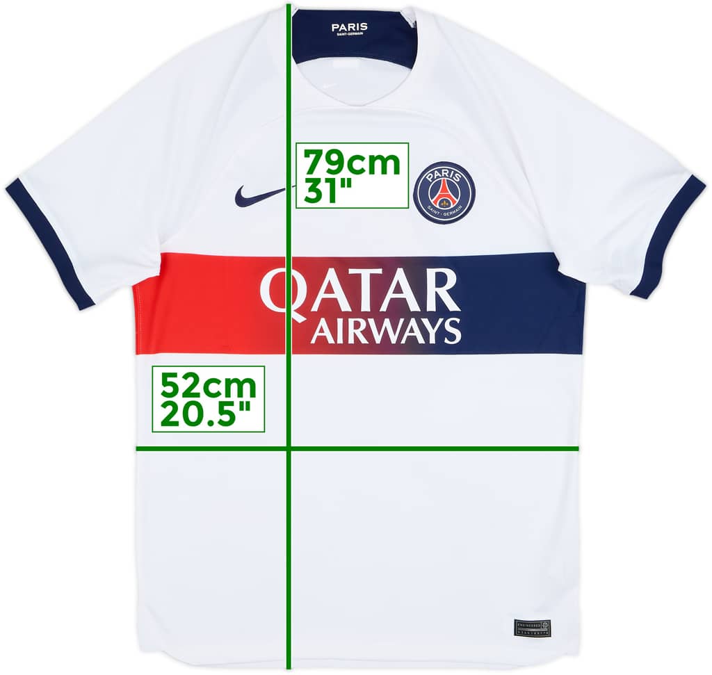 2023-24 Paris Saint-Germain Away Shirt - 8/10 - (M)