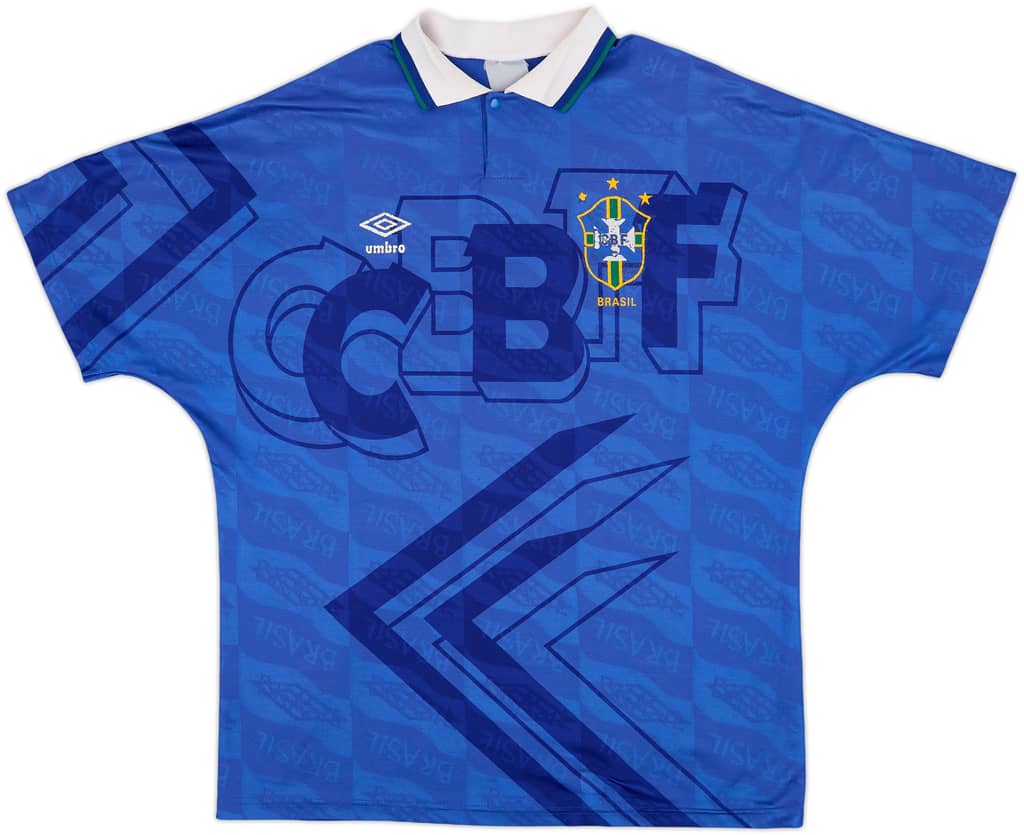1991-93 Brazil Away Shirt - 5/10 - (XL)