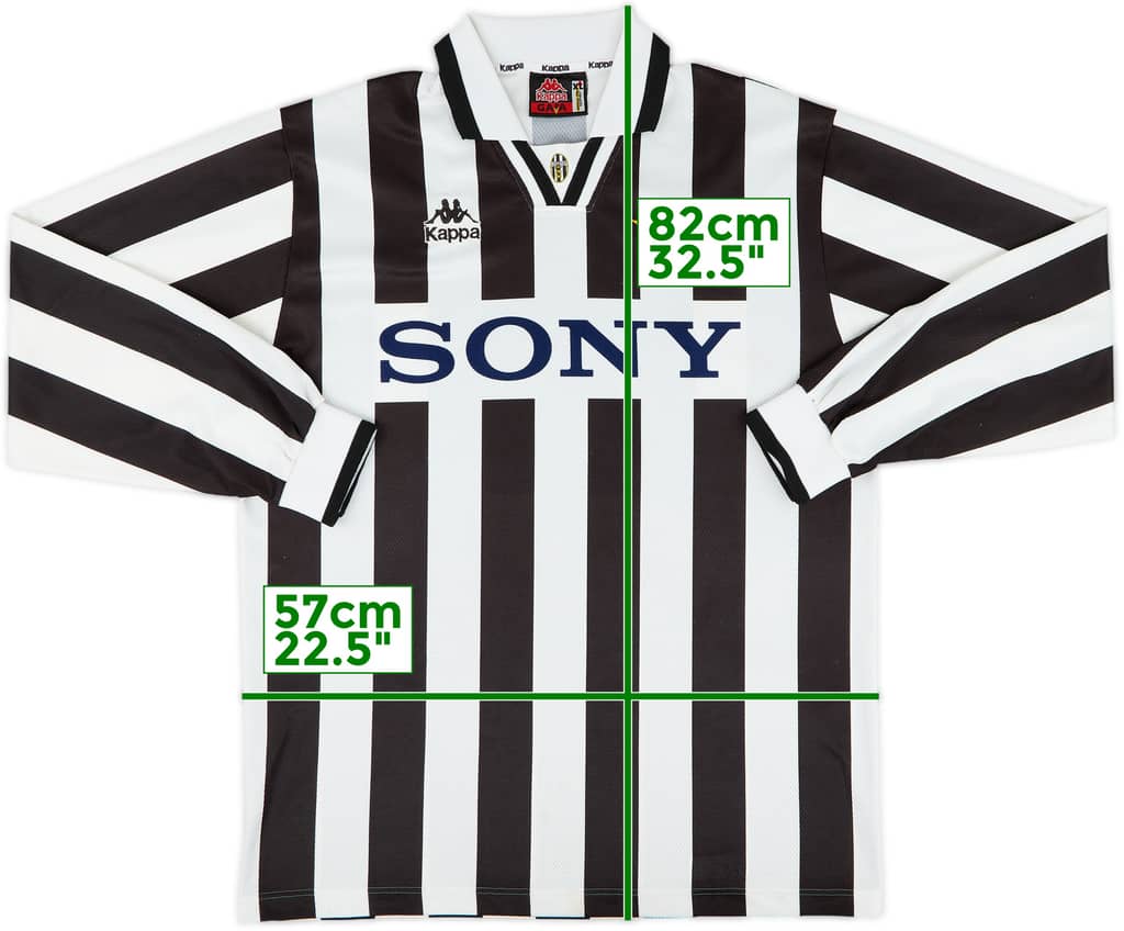 1995-97 Juventus Home L/S Shirt - 7/10 - (XL)