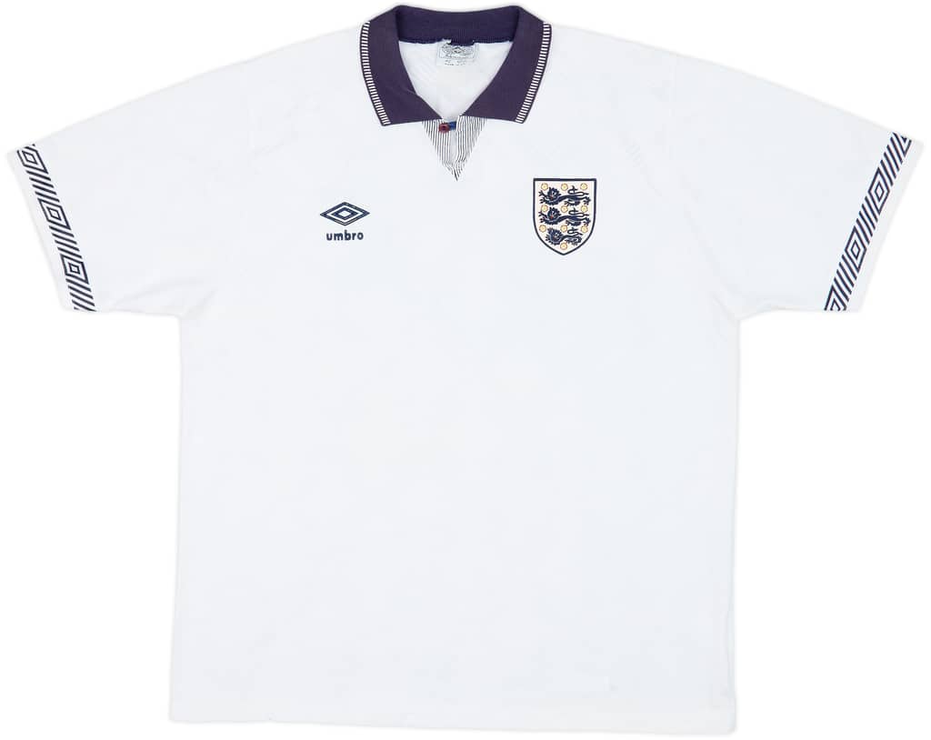 1990-92 England Home Shirt - 9/10 - (L)